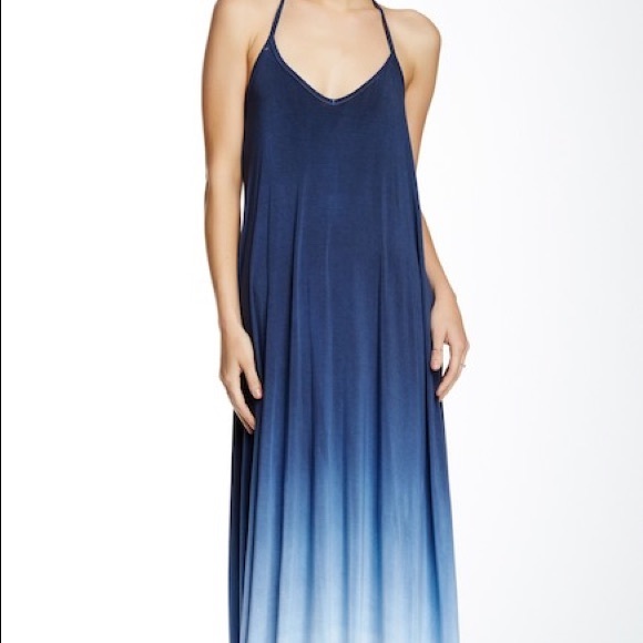 american twist tie dye maxi dress